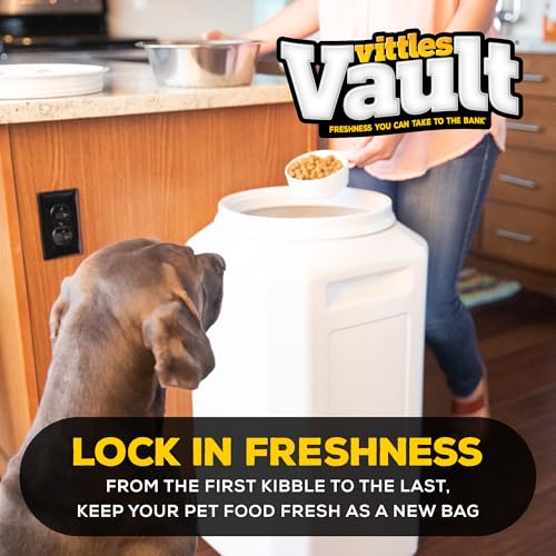 Gamma2 Vittles Vault Pet Food Storage Containers - Sealed Dog and Cat Food Storage Container, Fits up to 80lbs, Made in the USA - [14" L x 28" H] - size: 80 Pounds