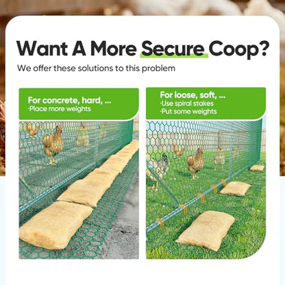 Quictent Essential Series 24x9x6.6ft Metal Chicken Coop Run with Climbing Ladder, Walk-in Outdoor Poultry Cage with PVC Coated Chicken Wire, Hen Duck Rabbit Farm House, Waterproof Anti-UV Cover - size: 24x9ft