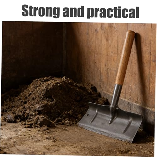Ergonomic Manganese Steel Manure Spade Head for Livestock Cage Maintenance and Fowl Manure Cleaning Spade Suitable for Farm Settings and Stables with Versatile Usage