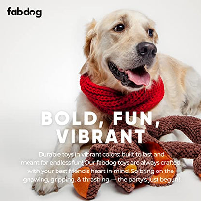 fabdog Floppies Plush Dog Toy - Cute & Durable Squeaky Dog Toys - Best Squeak Toy for Puppies and All Breeds | Ideal Pet Gift| Large Dog - color: Dog, size: Large