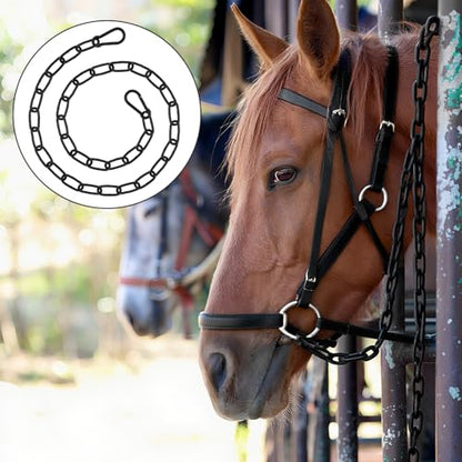 Gate Chain Lock for Outdoor Fence,304 Stainless Steel Gate Chain 39" x 5/32" with Both-Ended M5 Carabiners,Chain Link Latch Lock for Wooden Fence Pet Cages (39" x 5/32", Piece, 1) - size: 39" x 5/32"