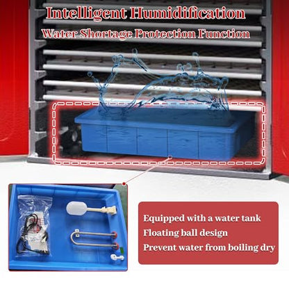 1000 Eggs Automatic Incubator Cabinet for Hatching Egg, with Automatic Egg Turning and Temperature Humidity Control, Large Commercial Poultry Hatcher for Chicken, Duck, Goose, Quail Eggs - size: 1000 Eggs