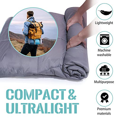 Outdoor Puffy Camping Blanket, Lightweight Down Alternative Puffy Printed Camping Large Ultra Warm Hammock Top Quilt Waterproof Blanket for Traveling Picnic Beach Party Cold Weather (Arizona Fade) - color: Arizona Fade