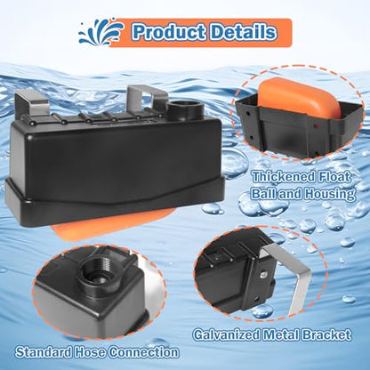 Water Trough Float Valve for Stock Tank,Water Tank Float Valve Level Control for Pond Farm Livestock Cattle Goat Horse Swimming Pool, Autofill Livestock Waterer - style: Stock Tank Float Valve-1PCS