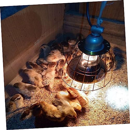 BESPORTBLE 3Pcs Waterproof Heating Lamp Covers Heat-Resistant Bulb Cages for Livestock and Reptile Use Sturdy Protectors Scald Mesh Design