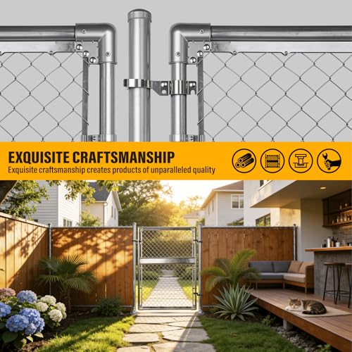 1-5/8" x 2-3/8" Chain Link Gate Latch Heavy Duty Stainless Steel Fence Gate Fork Latch Hardware with Padlock Hole 1pcs - color: 1-5/8"x2-3/8"