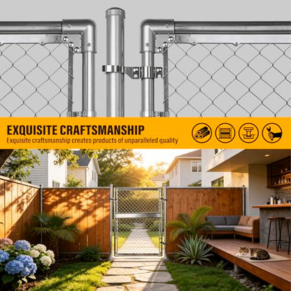 1-5/8" x 2-3/8" Chain Link Gate Latch Heavy Duty Stainless Steel Fence Gate Fork Latch Hardware with Padlock Hole 1pcs - color: 1-5/8"x2-3/8"