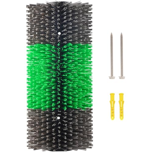 Livestock Scratch Brushes, Horse Scratcher Full Massage Brush Kit for Relieving Back Itching, Green - color: Green, size: 1-Pack