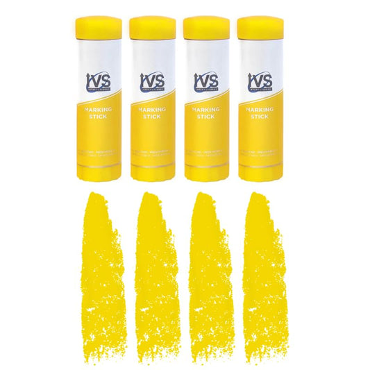 Twist Livestock Marking Sticks – 4 Pack | Yellow | Livestock | Weather-Resistant Identification Markers for Cattle, Sheep, Goats & Pigs | Twist-Up Design for Clean Agricultural Use - color: Yellow