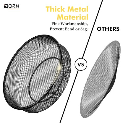 iBorn Wall Mounted Bird Feeder Tray,Metal Mesh Tray for 7.3”Wild Bird Seed Tray Tree Mount, Widely Installed on Wooden Post, Fences, Trees and Walls, Pack of 1 - size: Mesh Tray, Pack of 1