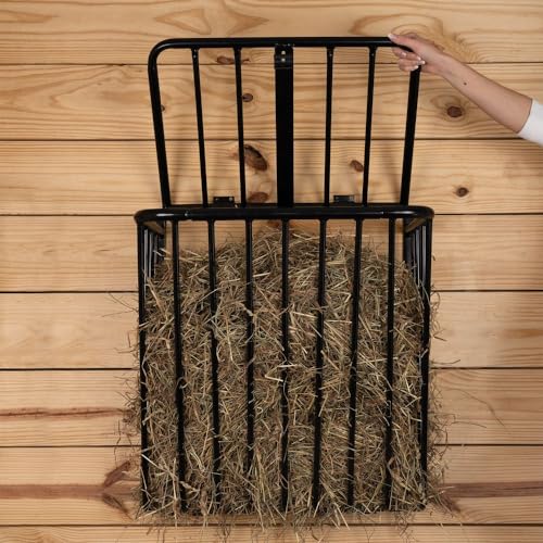 EASY-UP Safety First Hay Rack Top Lid | Enhance Stable Care & Hay Management | Secure and User-Friendly Design | Color Black
