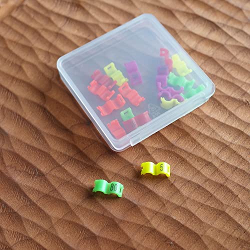 FOIBURELY 20 pcs Bird Leg Clip Ring 3mm for Canary Gouldian Zebra Finch Society Bird Clip Foot Ring (Diameter 3mm)