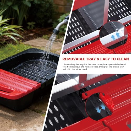 Chicken Nesting Boxes, Heavy-Duty 8-Compartment Metal Chicken Nesting Box – Removable Tray, Ventilation Holes, Easy Egg Collection, Rustproof Galvanized Steel - Red - 4 - Slot - color: Red, size: 4 - Slot - Upgraded Version