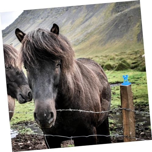 Abaodam 50pcs Electric Fence Insulators Wire Insulators for Farm Fencing Lightweight Material for Livestock Craftsmanship for and Yards
