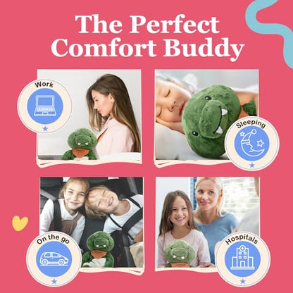 Lilly's Love Weighted Stuffed Animals for Adults & Kids — 5lb Calming Dinosaur Plush for Anxiety, ADHD & Sensory | Machine Washable Weighted Stuffed Animal w/Removable Insert | Donnie The Dino - color: Dino