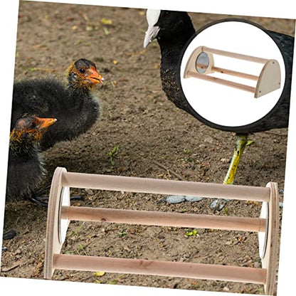 GANAZONO Chicken Roosting Perch Sturdy Wooden Stand for Brooder Coop Durable Chick Roosting Bar for Leg Exercise Engagement Chick for