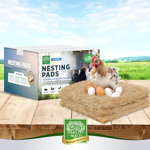 Small Pet Select - Chicken Nesting Pads (12-Pack), 13x13, for Hens, Fits Most Nesting Boxes, Chicken Coop Nest Liners - style: Chicken Nesting Pads