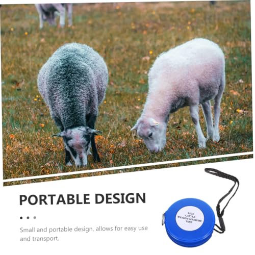 Animal Body Measuring Tape 2.5m Blue Flexible Cattle Pig Goat Weight and Chest Tape Measure for Livestock Farm Use Style