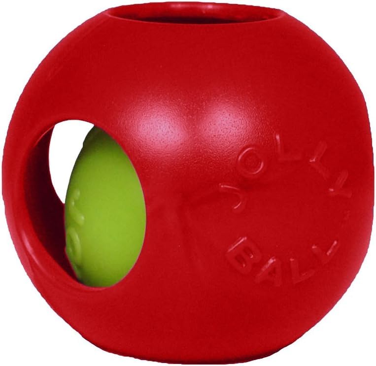 Jolly Pets Teaser Ball Dog Toy, Small/4.5 Inches, Red (1504 RD) - color: Red, size: Small (4.5 in)