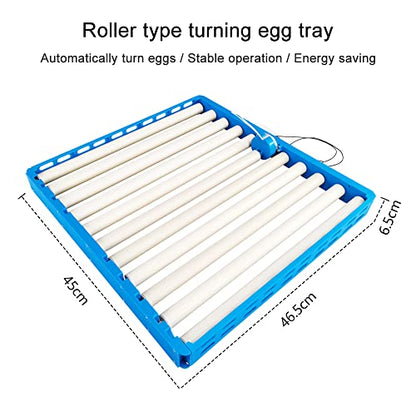 Automatic Multifunction Incubator Egg Tray With 110V Motor Turning Hatcher for Chickens/Ducks/Birds/Poultry (11 tubes) - color: 11 tubes