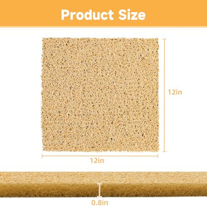 DRQ 8 Pcs Nesting Pads for Chicken Coop - Washable Chicken Nesting Pads, Reusable Chicken Coop Accessories for Hen Laying Mats 12"×12" (Brown) - color: Brown
