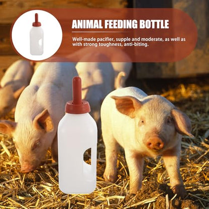 DOITOOL Calf Nursing Bottle with Handle 2L Thickened Livestock Milk Feeder for Cattle Sheep Young Animals Feeding Equipment