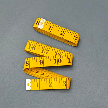 2 Pack Soft Tape Measure Double Scale 120-inch/300cm, Fabric Craft Tape Measure & Medical Body Measurement, Sewing Flexible Vinyl Ruler & Measuring Tape for Body Weight Loss (Yellow*2) - color: Yellow*2