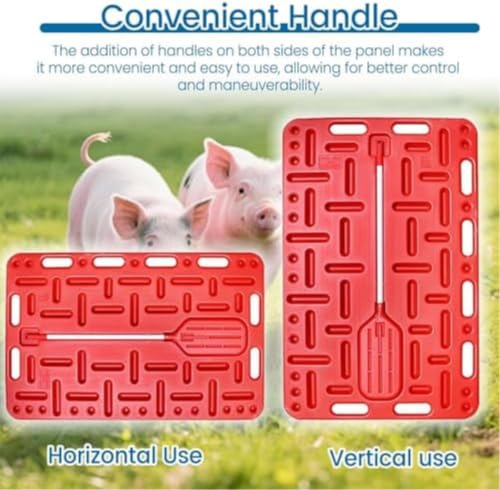 Pig Sorting Divider Panel Extra Large, Lightweight Animal Guide Board with Sorting Paddle for Sheep, Hog, Cattle, Livestock Sorting Panel Reduces Impact Easy to Hold - size: 97x76cm/38x30in