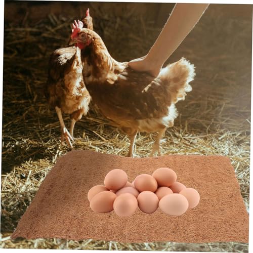 Sosoport 4pcs Washable Nesting Pads for Chicken Coop Soft Coconut Nest Box Liners Cozy Chicken Laying Pads Versatile and Practical Bedding for Poultry Setup