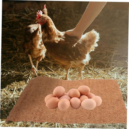 Sosoport 4pcs Washable Nesting Pads for Chicken Coop Soft Coconut Nest Box Liners Cozy Chicken Laying Pads Versatile and Practical Bedding for Poultry Setup