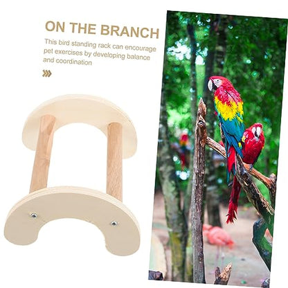 Beaupretty Wooden Chicken Perch Stand for Birds and Roosting Bar for Chickens and Parrots Easy to Install Promotes Fun and Exercise for and Cages