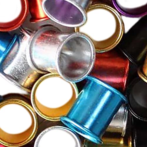 100 Pieces Pigeon Foot Rings Aluminum Bird Leg Bands Identification Clips for Chicks Bantam Finches Dove Supplies Suitable for Pet