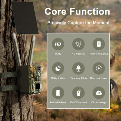 Outdoor Wildlife Trail Camera Wireless Security Camera with Camouflage Pattern Motion Detection for Hunting Surveillance