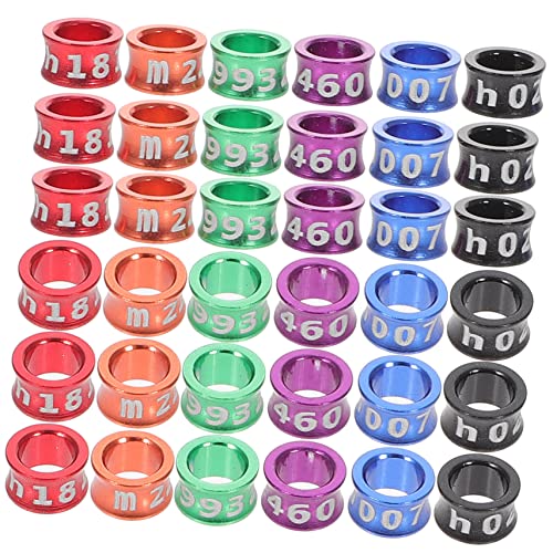 LIOOBO 50pcs Chicken Leg Bands Homing Pigeon Parrot Leg Rings Pigeon Foot Ring Small Closed Anklet