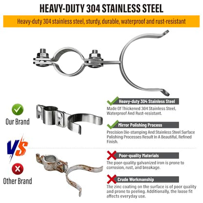 1-3/8" x 2-3/8" Chain Link Gate Latch Heavy Duty Stainless Steel Fence Gate Fork Latch Hardware with Padlock Hole 1pcs - color: 1-3/8"x2-3/8"
