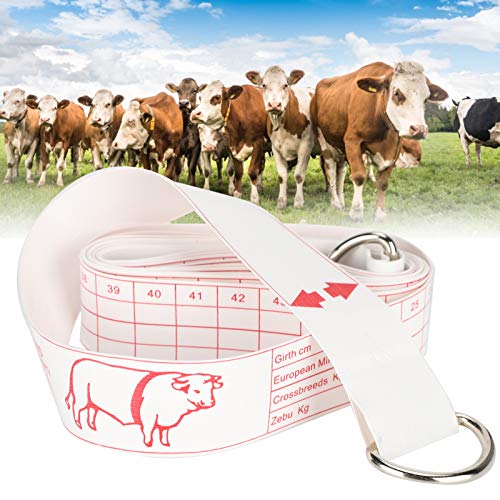 Cattle Weigh Tape, Soft Measuring Tape for Cow Body Weight, Bust Contrast Ruler for Farm Supplies, Veterinary Tool for Livestock Girth Measurement