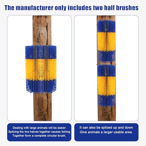 2PCS Livestock Scratching Brush, Cow, Horse, Goat, Livestock Brushes For Scratching, Horse Brush, Cow Brush, Goat Scratching Post, Animal Back Scratching