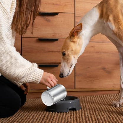 3 Cup Dog Food Scoop 304 Stainless Steel Dog Food Measuring Cups for Cat or Bird Pet Foods, Injection Molded and Dishwasher Safe (3 Cups) - size: 3 Cup