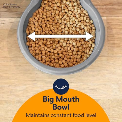 Petmate Replendish Gravity Feeder, 5 lb, Blue, Made in USA - color: Pearl Peacock Blue, size: 5 LB