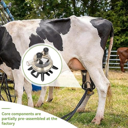 Cow Milking Claw, 150ml Goats Sheep Milk Collector Container Replacement Part Plastic Farm Tool for Mobile Trolley or Milking System