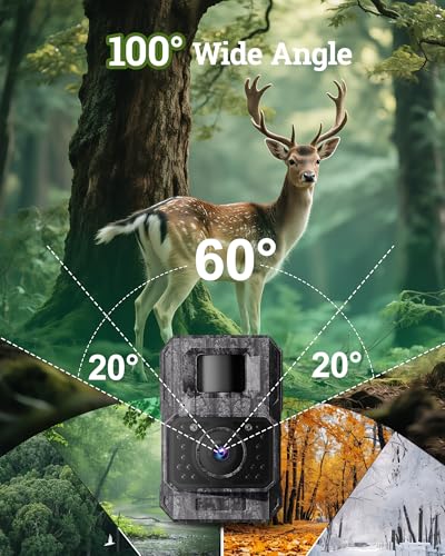 MAXDONE Solar Trail Camera WiFi Bluetooth 2 Pack - 4K 64MP Game Camera with Night Vision Motion Activated, Deer Camera with Built-in Battery Rechargeable Power, Trail Cam Wildlife Cameras IP66 - color: Dark Gray