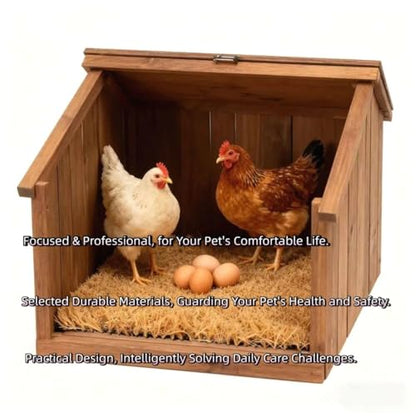 12x12 Inch Chicken Nesting Box Pads, 4 Pack - Waterproof Washable Hen Nesting Pads, Reusable Nest Box Liners with Drain Holes
