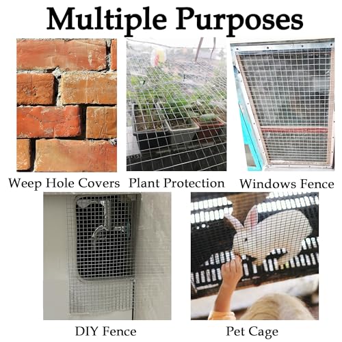Hardware Cloth 1/4 inch 4INx10FT Galvanized After Welding 23 Gauge,Chicken Wire Mesh Screen Fence, Heavy Duty Wire Mesh Roll for Chicken Pen/Coop Fences, Garden Fences,Poultry Netting Cage