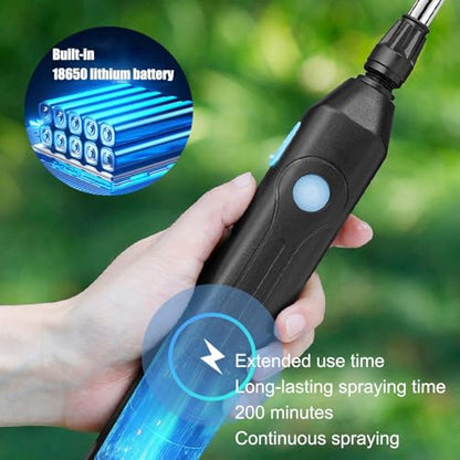 Garden Sprayer Battery Powered - Watering Can Rechargeable - Power Sprayer with Adjustable Shoulder Strap,for Home Outdoor Plant Agriculture Backyard Yard Lawn Farm - color: 9L Army Green
