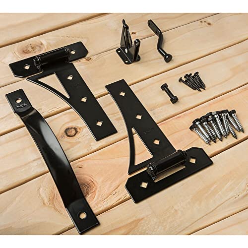 National Hardware Transitional Gate Kit N109-314 with Gate Latch, Gate Hinges, and Gate Pull