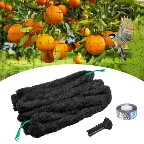 Bird Netting for Chicken Coop 50 X 50 Ft 1" Square Mesh Heavy Duty Chicken Run Netting Roof Cover Against Hawks, Eagles, Owls, UV Resistant, for Garden, Fruit Tree, Plant, Vegetable Protection - size: 1 inch mesh - 50 x 50 ft