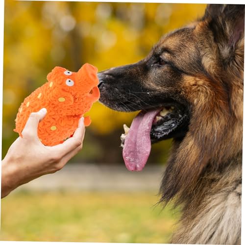 SUPVOX Indestructible Dog Chew Toy Fun Squeaker Pigs for Puppies Dogs Interactive Pet Toy