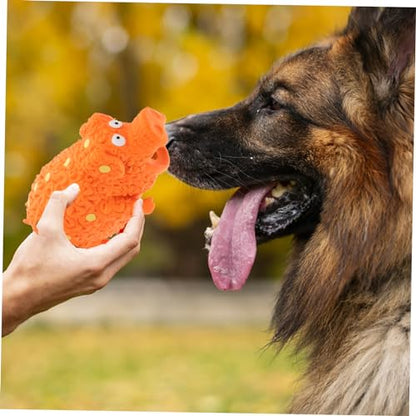SUPVOX Indestructible Dog Chew Toy Fun Squeaker Pigs for Puppies Dogs Interactive Pet Toy