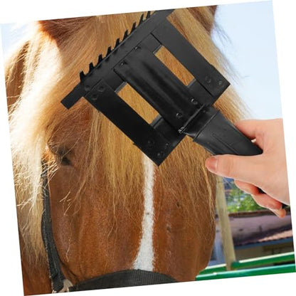 KESYOO Horse Grooming Brush for Animals Practical Horse Hair Comb with Teeth Comfortable Grip for Grooming Cattle Horses and Livestock Fur Cleaning