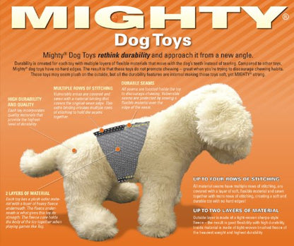 MIGHTY- Massive-Ocean-Goldfish-Squeaker-Multiple Layers. Made Durable, Strong & Tough. Interactive Play Dog Toy (Tug, Toss & Fetch). Machine Washable & Floats | Multiple Layers & Reinforced Seams , Washable and Floats , Mighty® Construction - color: Yello